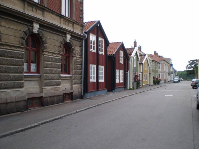Kalmar, stare domy w centrum miasta